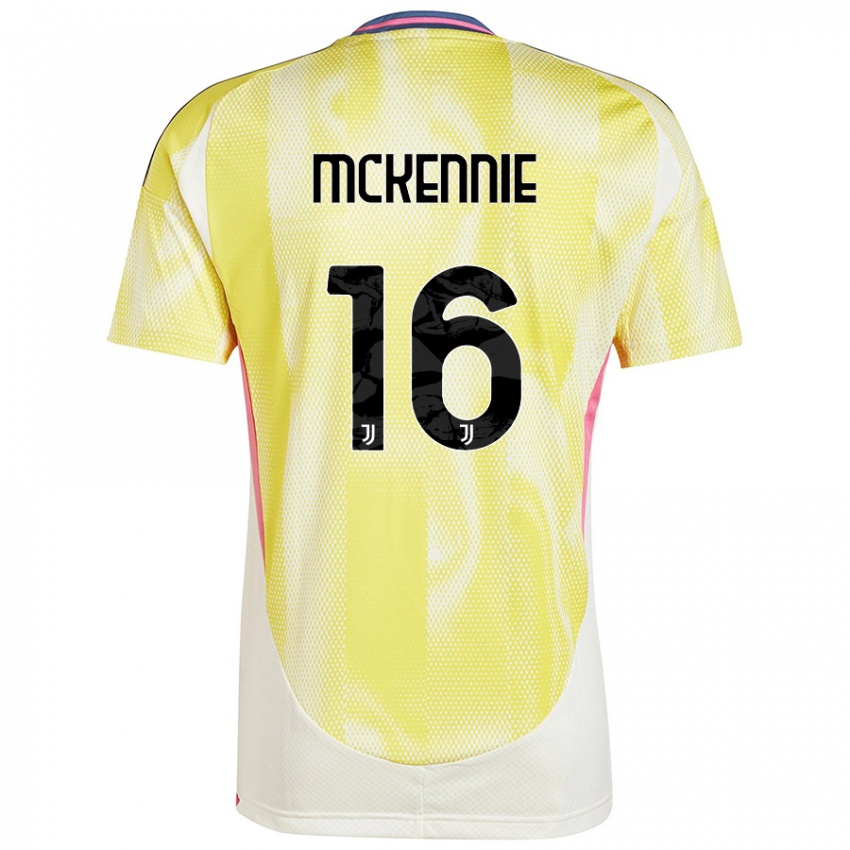 Gyermek Weston Mckennie #16 Napsárga Idegenbeli Jersey 2024/25 Mez Póló Ing