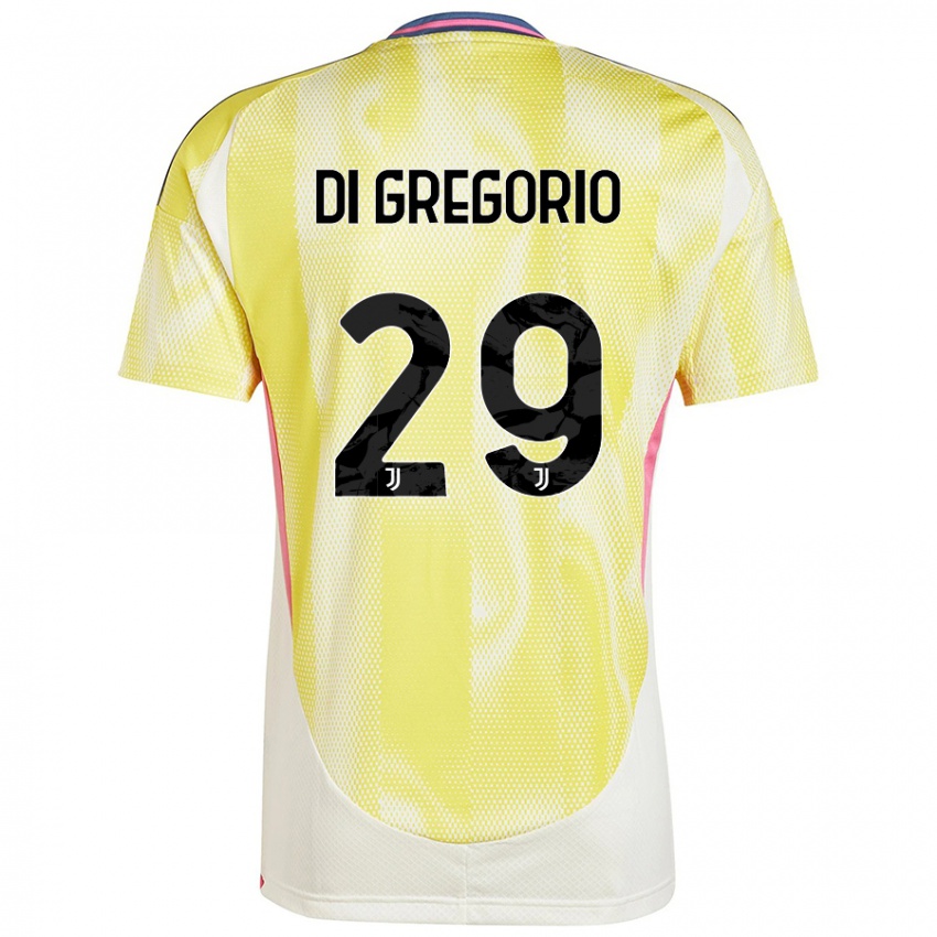 Gyermek Michele Di Gregorio #29 Napsárga Idegenbeli Jersey 2024/25 Mez Póló Ing