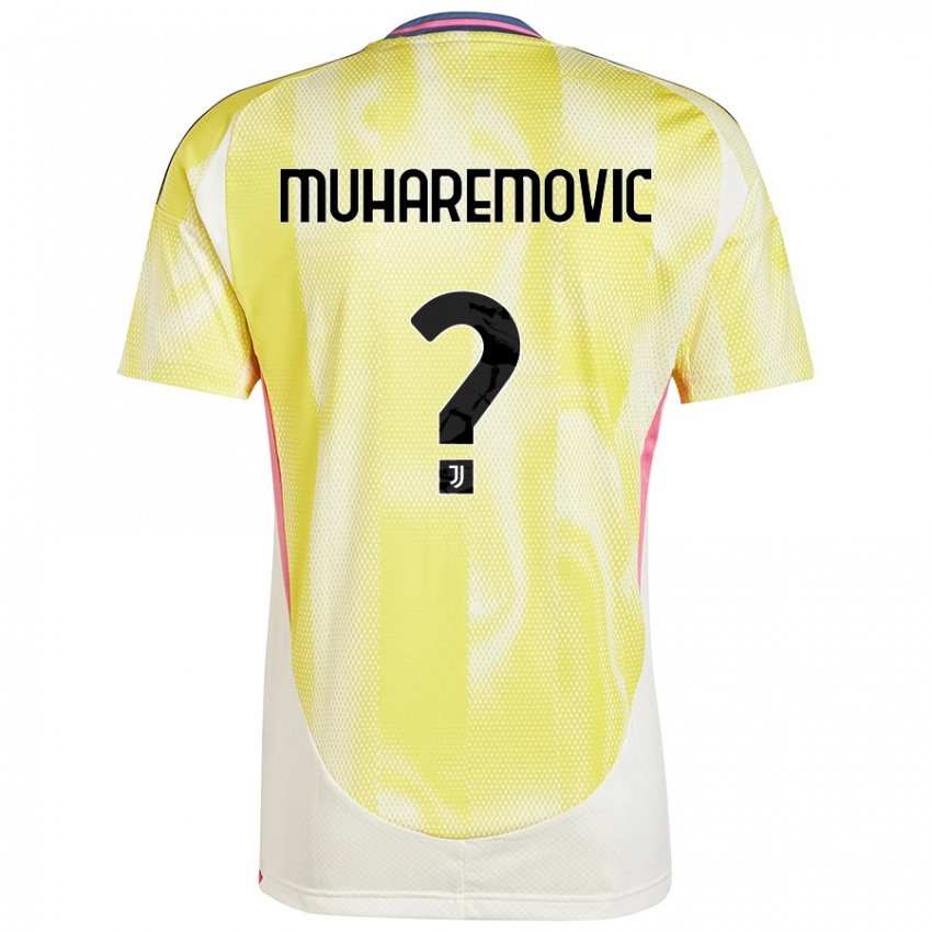 Gyermek Tarik Muharemovic #0 Napsárga Idegenbeli Jersey 2024/25 Mez Póló Ing