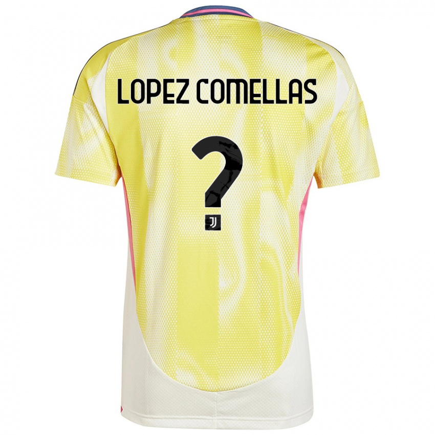 Gyermek Ivan Lopez Comellas #0 Napsárga Idegenbeli Jersey 2024/25 Mez Póló Ing