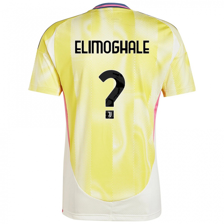 Gyermek Destiny Elimoghale #0 Napsárga Idegenbeli Jersey 2024/25 Mez Póló Ing