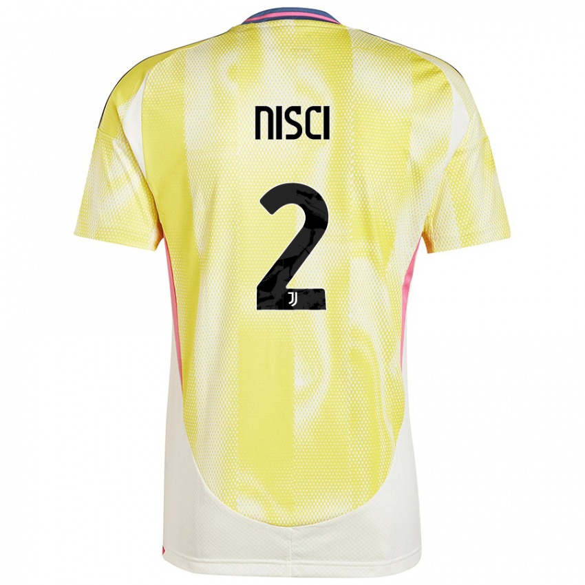 Gyermek Alessandro Nisci #2 Napsárga Idegenbeli Jersey 2024/25 Mez Póló Ing