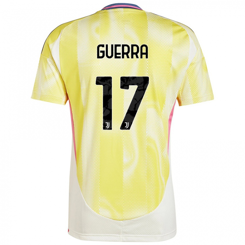 Gyermek Simone Guerra #17 Napsárga Idegenbeli Jersey 2024/25 Mez Póló Ing