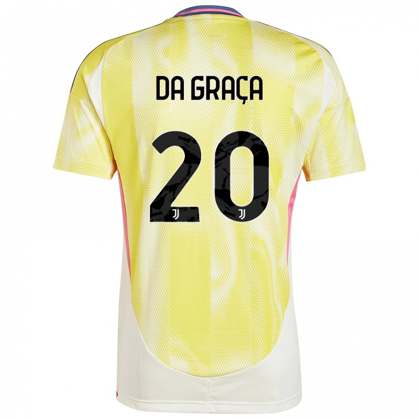 Gyermek Cosimo Da Graça #20 Napsárga Idegenbeli Jersey 2024/25 Mez Póló Ing