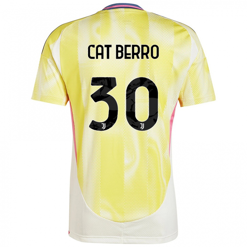 Gyermek Simone Cat Berro #30 Napsárga Idegenbeli Jersey 2024/25 Mez Póló Ing