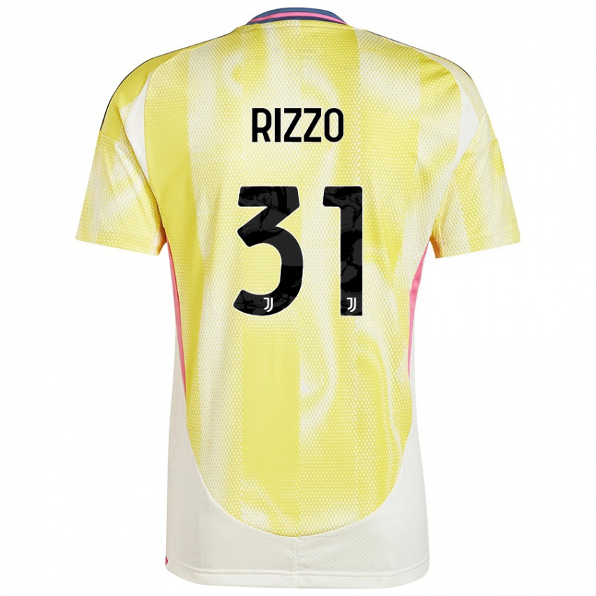 Gyermek Niccolò Rizzo #31 Napsárga Idegenbeli Jersey 2024/25 Mez Póló Ing