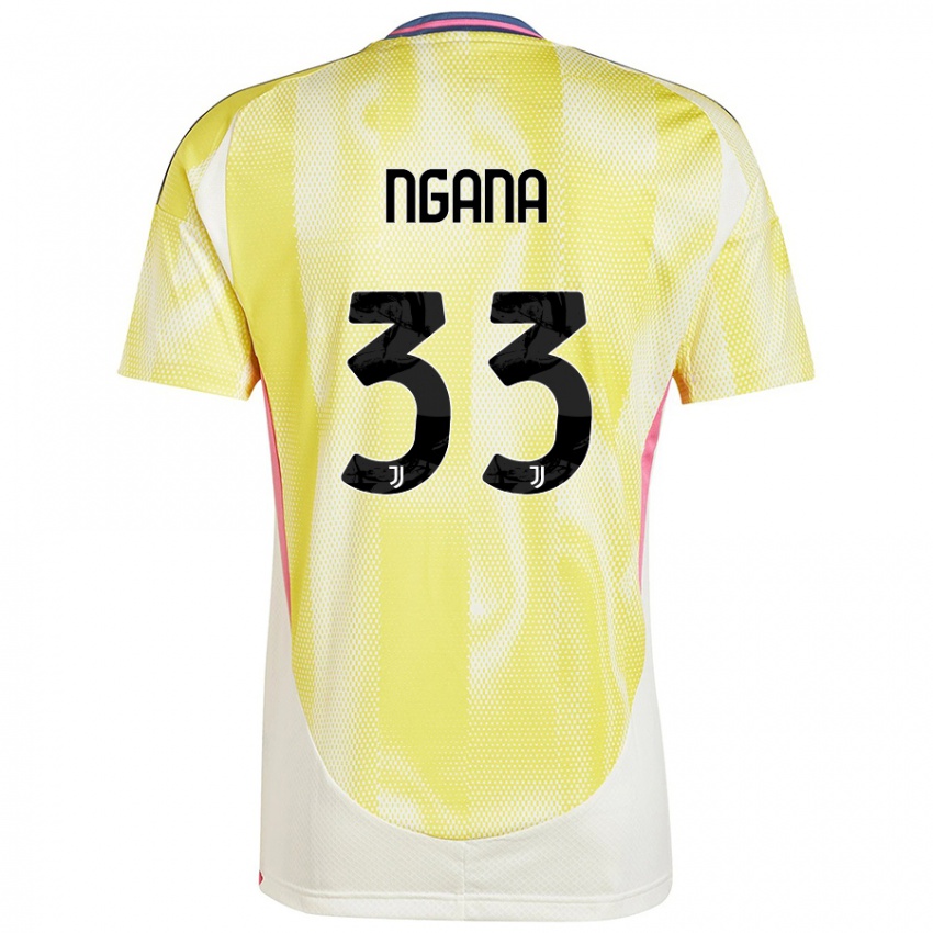 Gyermek Valdes Ngana #33 Napsárga Idegenbeli Jersey 2024/25 Mez Póló Ing