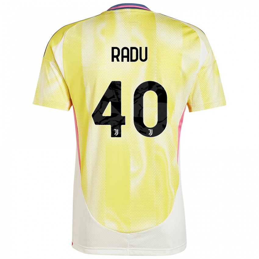 Gyermek Riccardo Radu #40 Napsárga Idegenbeli Jersey 2024/25 Mez Póló Ing