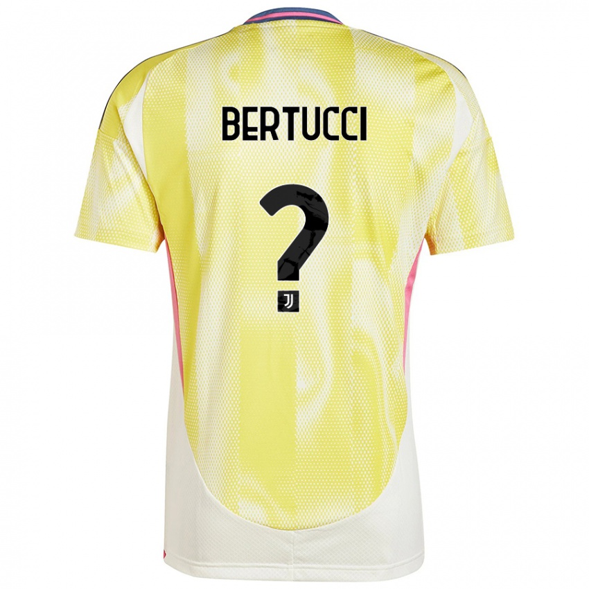 Gyermek Sofia Bertucci #0 Napsárga Idegenbeli Jersey 2024/25 Mez Póló Ing