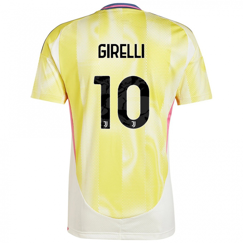 Gyermek Cristiana Girelli #10 Napsárga Idegenbeli Jersey 2024/25 Mez Póló Ing