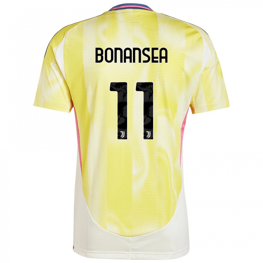 Gyermek Barbara Bonansea #11 Napsárga Idegenbeli Jersey 2024/25 Mez Póló Ing