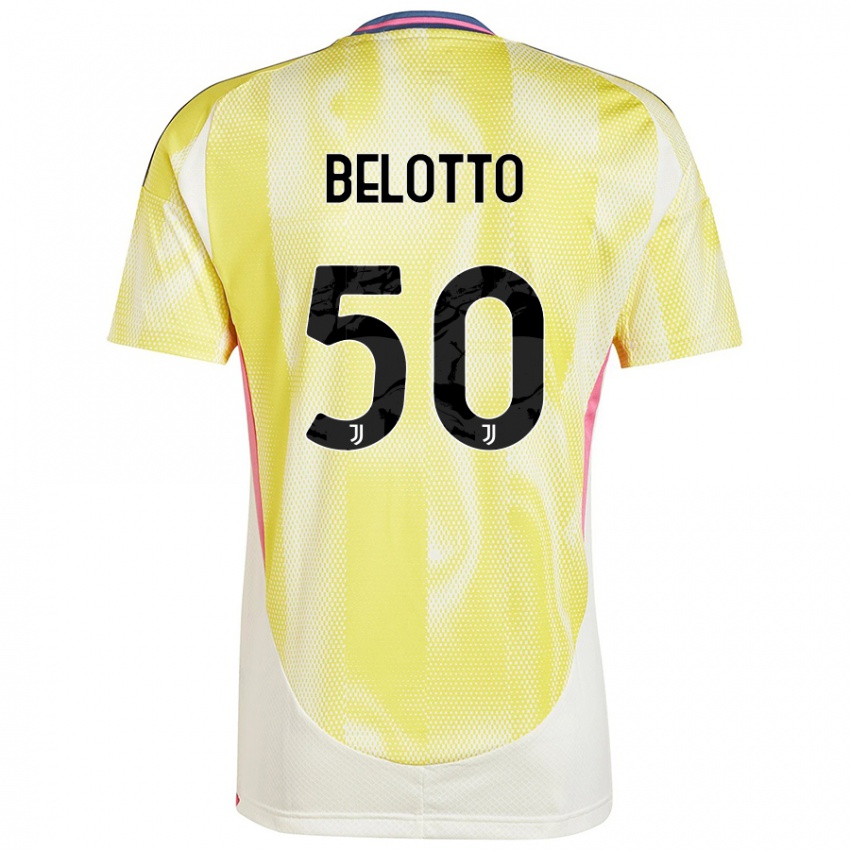 Gyermek Soledad Belotto #50 Napsárga Idegenbeli Jersey 2024/25 Mez Póló Ing