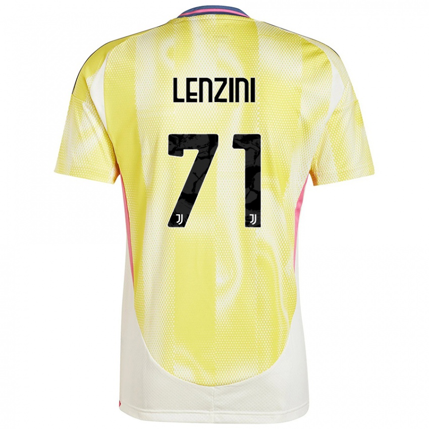 Gyermek Martina Lenzini #71 Napsárga Idegenbeli Jersey 2024/25 Mez Póló Ing