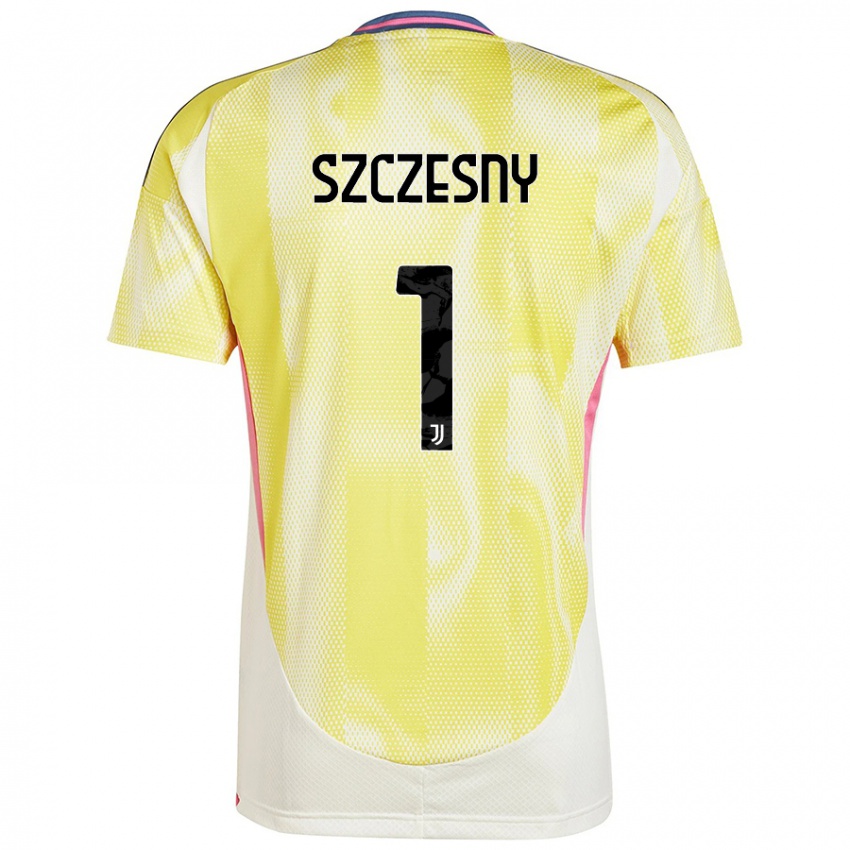 Gyermek Wojciech Szczesny #1 Napsárga Idegenbeli Jersey 2024/25 Mez Póló Ing