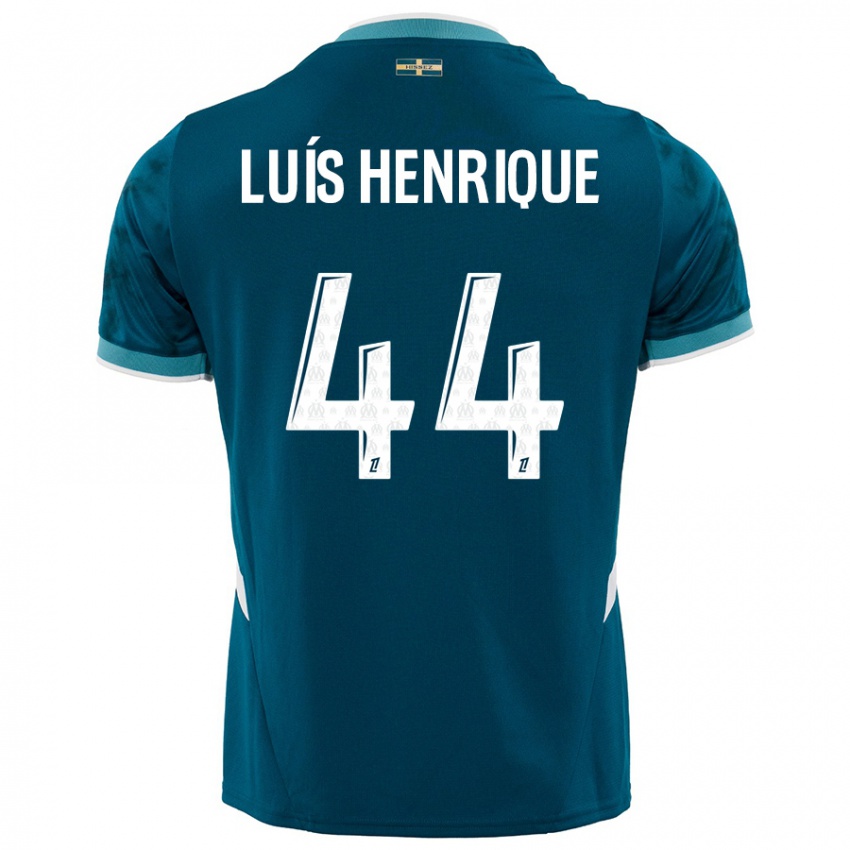 Gyermek Luis Henrique #44 Türkizkék Idegenbeli Jersey 2024/25 Mez Póló Ing