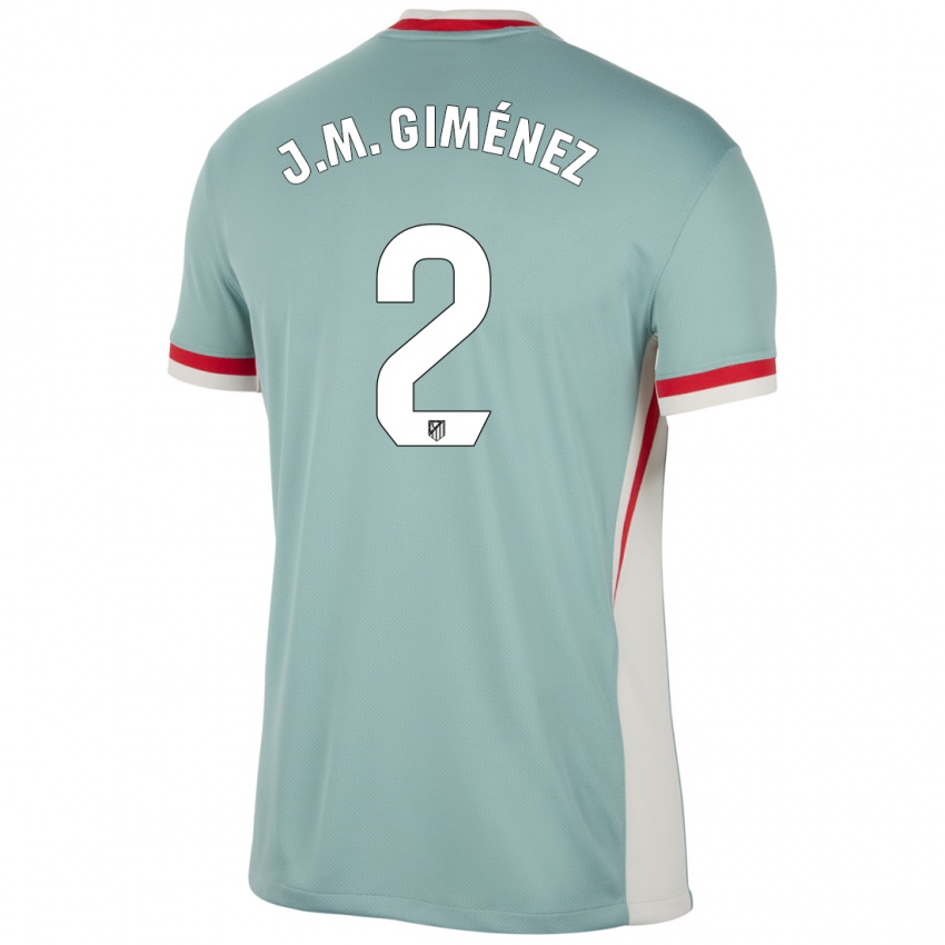 Gyermek Jose Maria Gimenez #2 Világos Bézs Kék Idegenbeli Jersey 2024/25 Mez Póló Ing