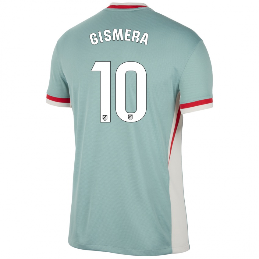 Gyermek Aitor Gismera #10 Világos Bézs Kék Idegenbeli Jersey 2024/25 Mez Póló Ing