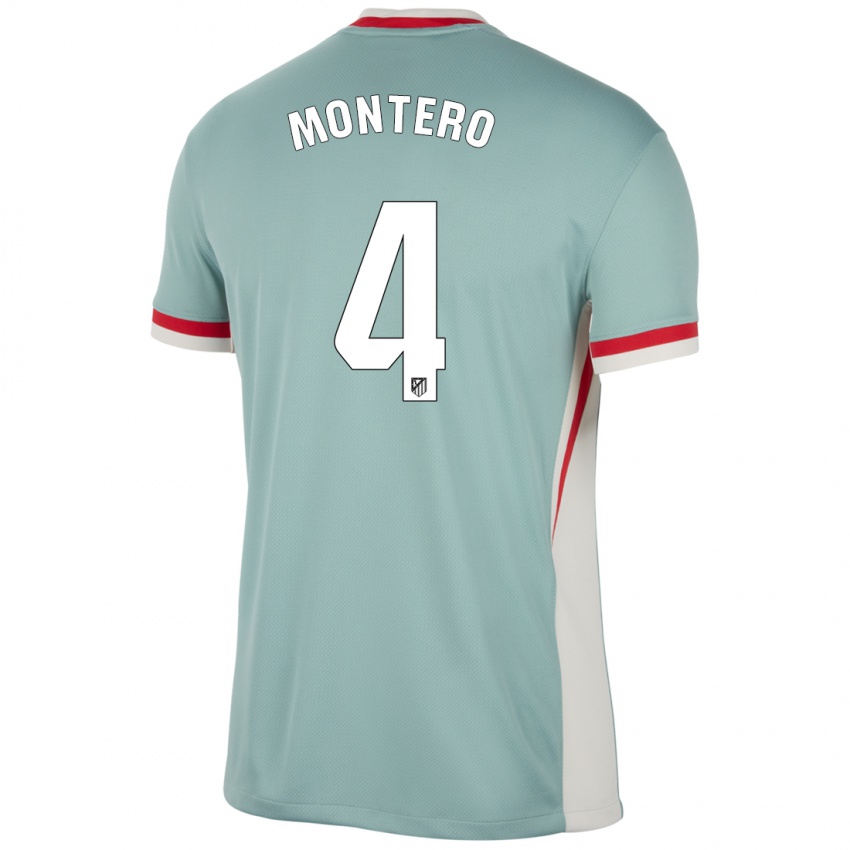 Gyermek Francisco Montero #4 Világos Bézs Kék Idegenbeli Jersey 2024/25 Mez Póló Ing