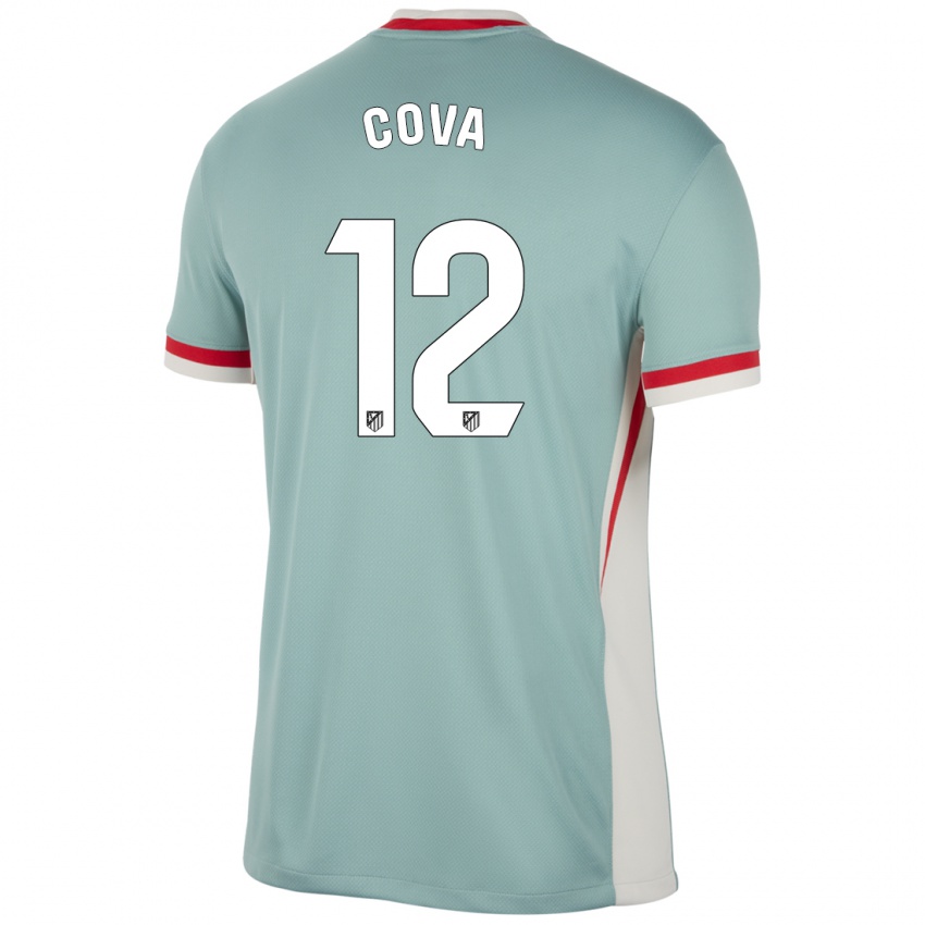 Gyermek Adrian Cova #12 Világos Bézs Kék Idegenbeli Jersey 2024/25 Mez Póló Ing