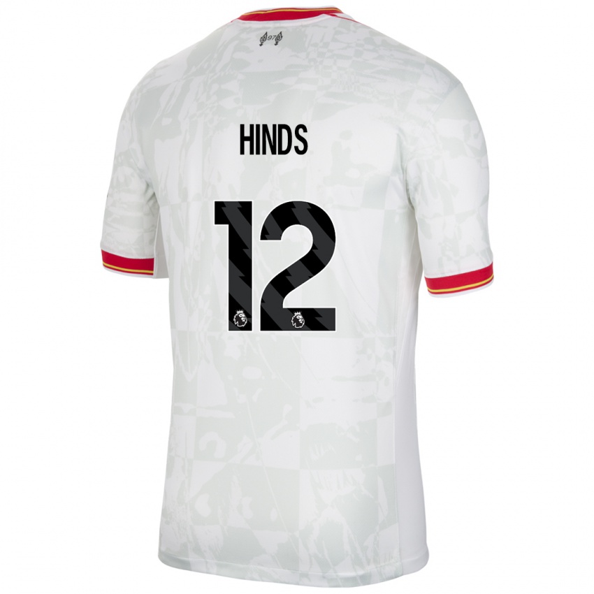 Gyermek Taylor Hinds #12 Fehér Piros Fekete Harmadik Számú Jersey 2024/25 Mez Póló Ing