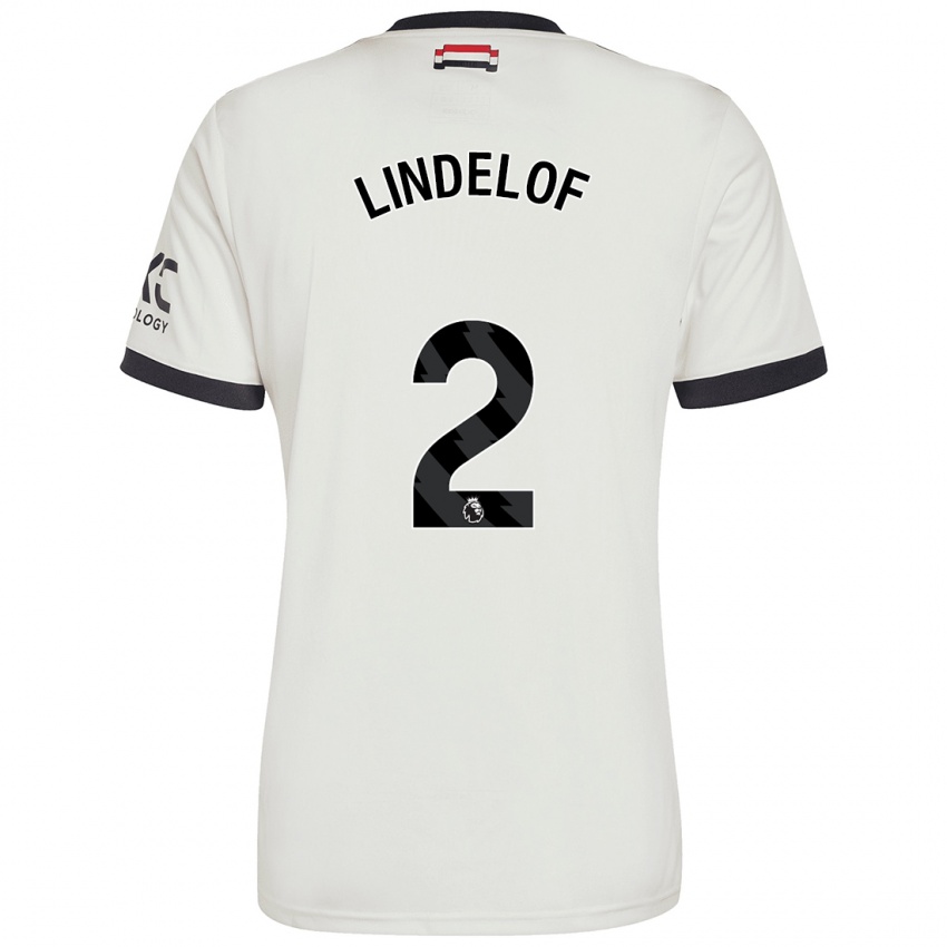 Gyermek Victor Lindelof #2 Törtfehér Harmadik Számú Jersey 2024/25 Mez Póló Ing