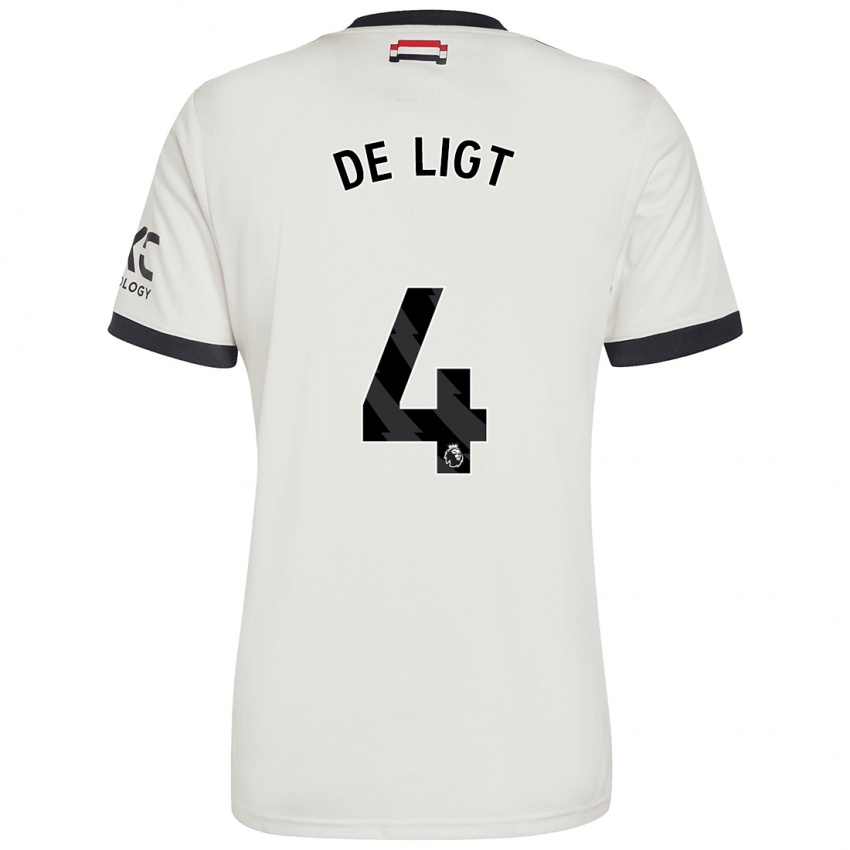 Gyermek Matthijs De Ligt #4 Törtfehér Harmadik Számú Jersey 2024/25 Mez Póló Ing