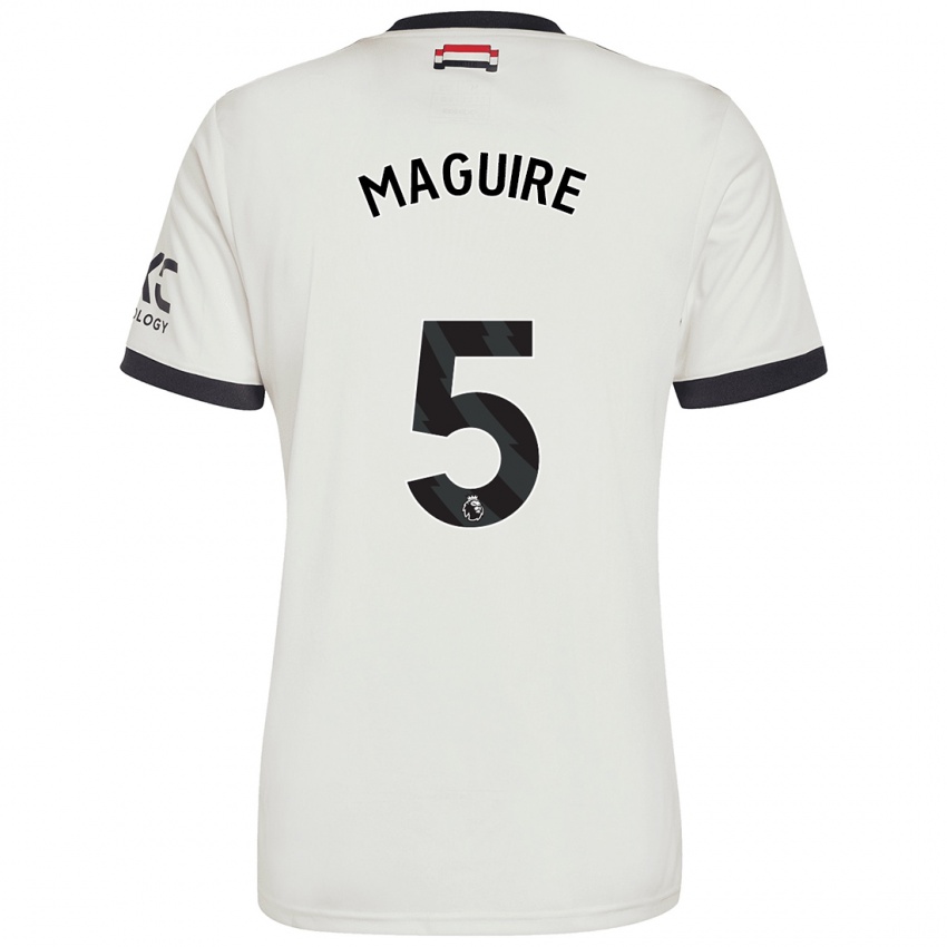 Gyermek Harry Maguire #5 Törtfehér Harmadik Számú Jersey 2024/25 Mez Póló Ing