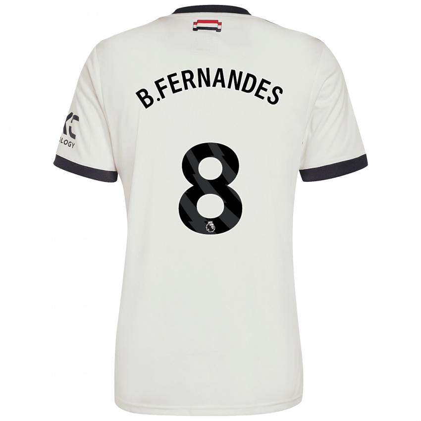 Gyermek Bruno Fernandes #8 Törtfehér Harmadik Számú Jersey 2024/25 Mez Póló Ing