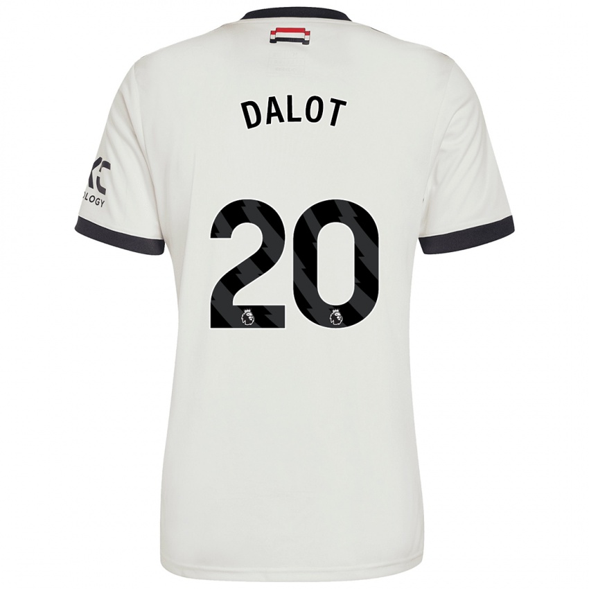 Gyermek Diogo Dalot #20 Törtfehér Harmadik Számú Jersey 2024/25 Mez Póló Ing