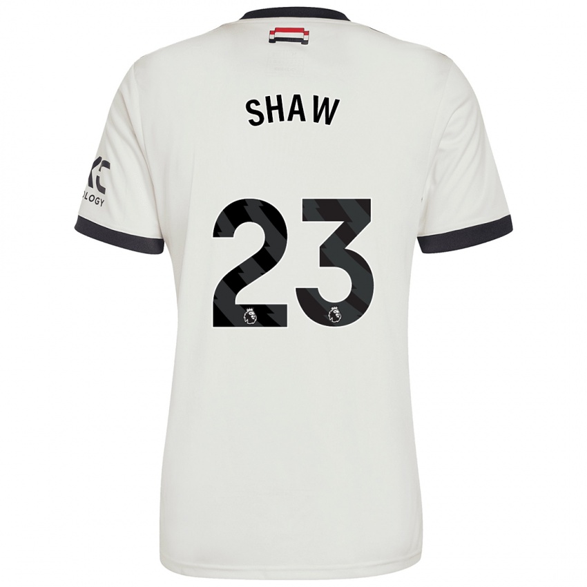 Gyermek Luke Shaw #23 Törtfehér Harmadik Számú Jersey 2024/25 Mez Póló Ing