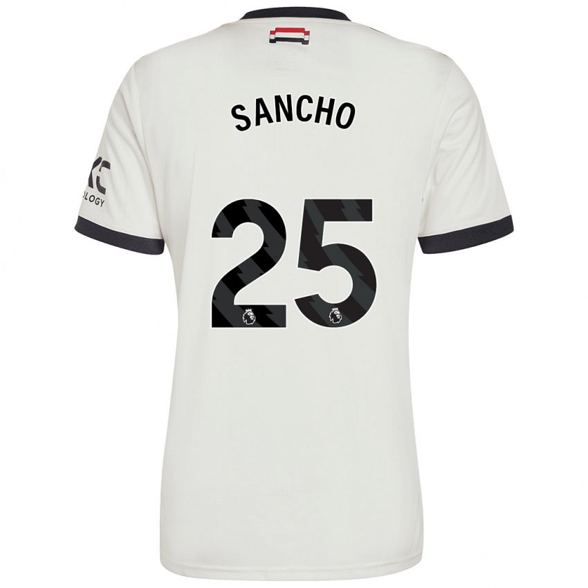 Gyermek Jadon Sancho #25 Törtfehér Harmadik Számú Jersey 2024/25 Mez Póló Ing