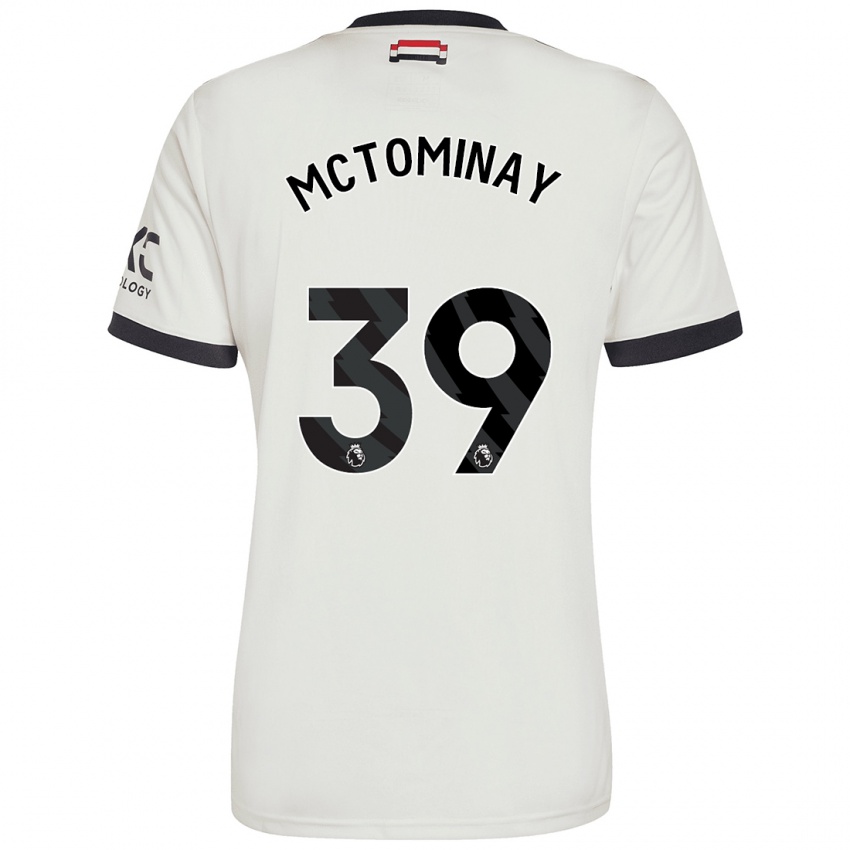 Gyermek Scott Mctominay #39 Törtfehér Harmadik Számú Jersey 2024/25 Mez Póló Ing