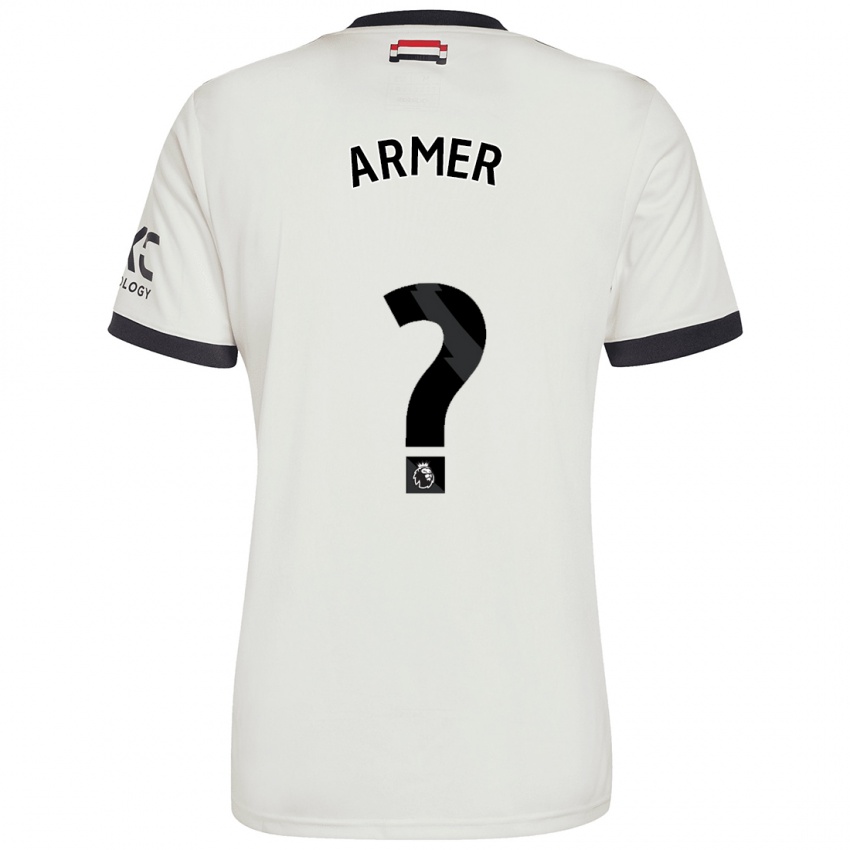 Gyermek Daniel Armer #0 Törtfehér Harmadik Számú Jersey 2024/25 Mez Póló Ing