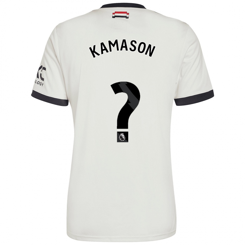 Gyermek Jaydan Kamason #0 Törtfehér Harmadik Számú Jersey 2024/25 Mez Póló Ing