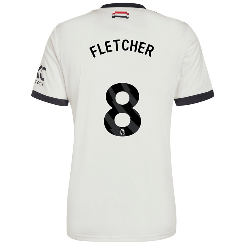 Gyermek Tyler Fletcher #8 Törtfehér Harmadik Számú Jersey 2024/25 Mez Póló Ing