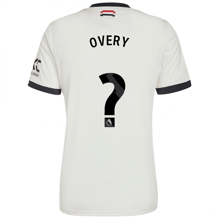 Gyermek James Overy #0 Törtfehér Harmadik Számú Jersey 2024/25 Mez Póló Ing