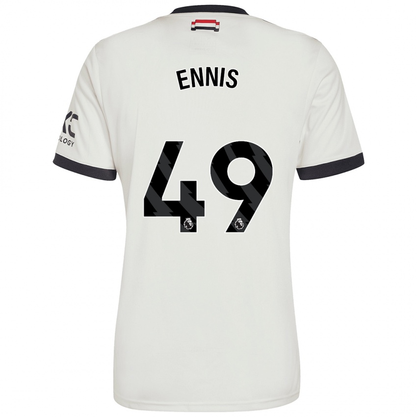 Gyermek Ethan Ennis #49 Törtfehér Harmadik Számú Jersey 2024/25 Mez Póló Ing