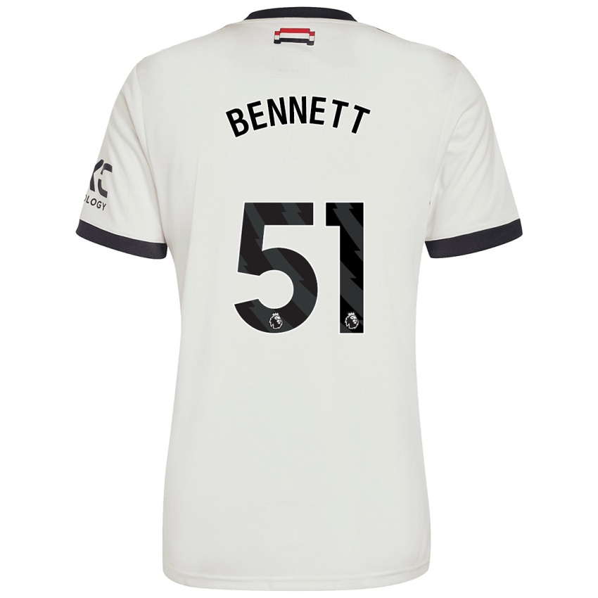 Gyermek Rhys Bennett #51 Törtfehér Harmadik Számú Jersey 2024/25 Mez Póló Ing