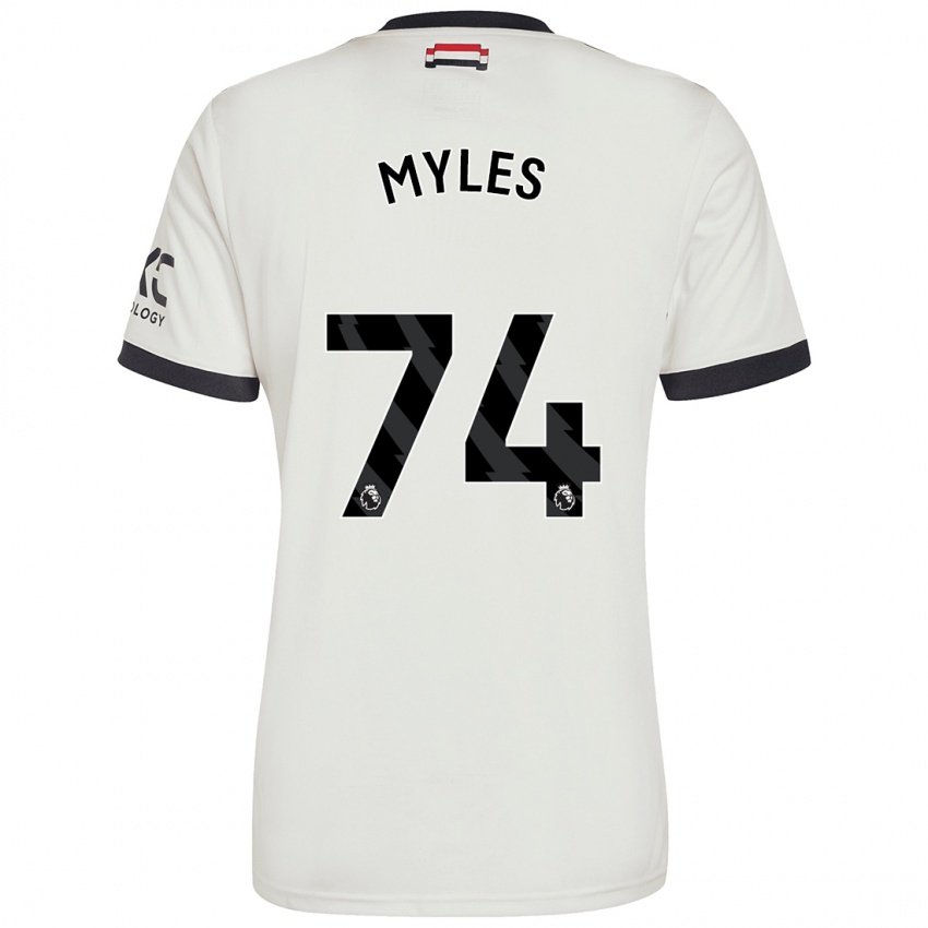 Gyermek Tom Myles #74 Törtfehér Harmadik Számú Jersey 2024/25 Mez Póló Ing