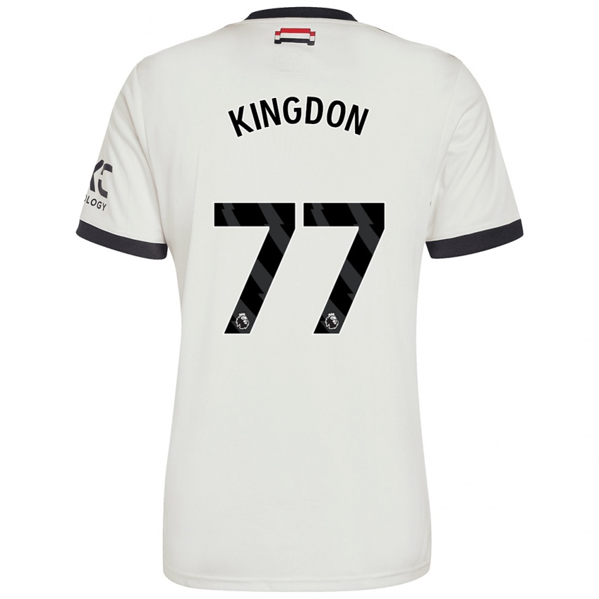 Gyermek Jack Kingdon #77 Törtfehér Harmadik Számú Jersey 2024/25 Mez Póló Ing