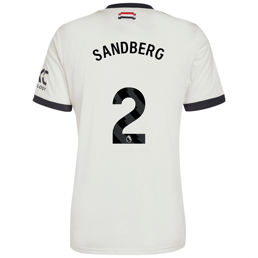 Gyermek Anna Sandberg #2 Törtfehér Harmadik Számú Jersey 2024/25 Mez Póló Ing