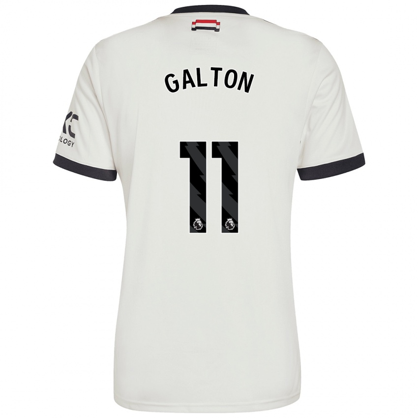 Gyermek Leah Galton #11 Törtfehér Harmadik Számú Jersey 2024/25 Mez Póló Ing