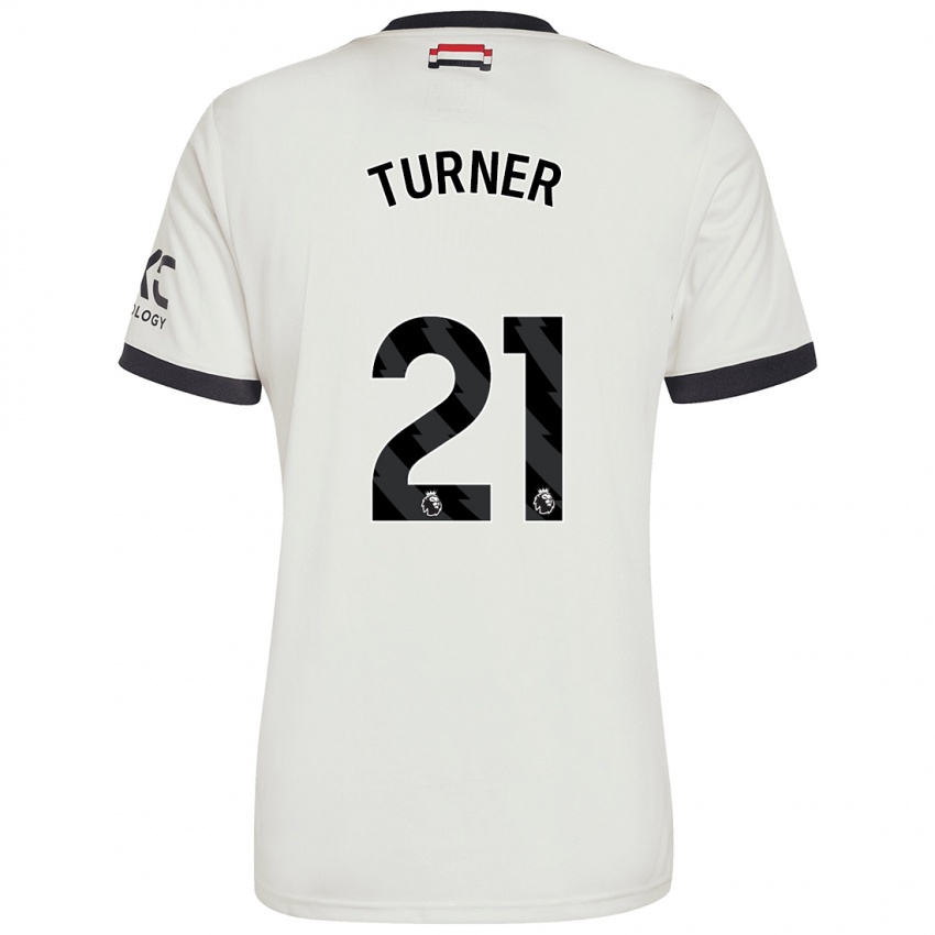 Gyermek Millie Turner #21 Törtfehér Harmadik Számú Jersey 2024/25 Mez Póló Ing