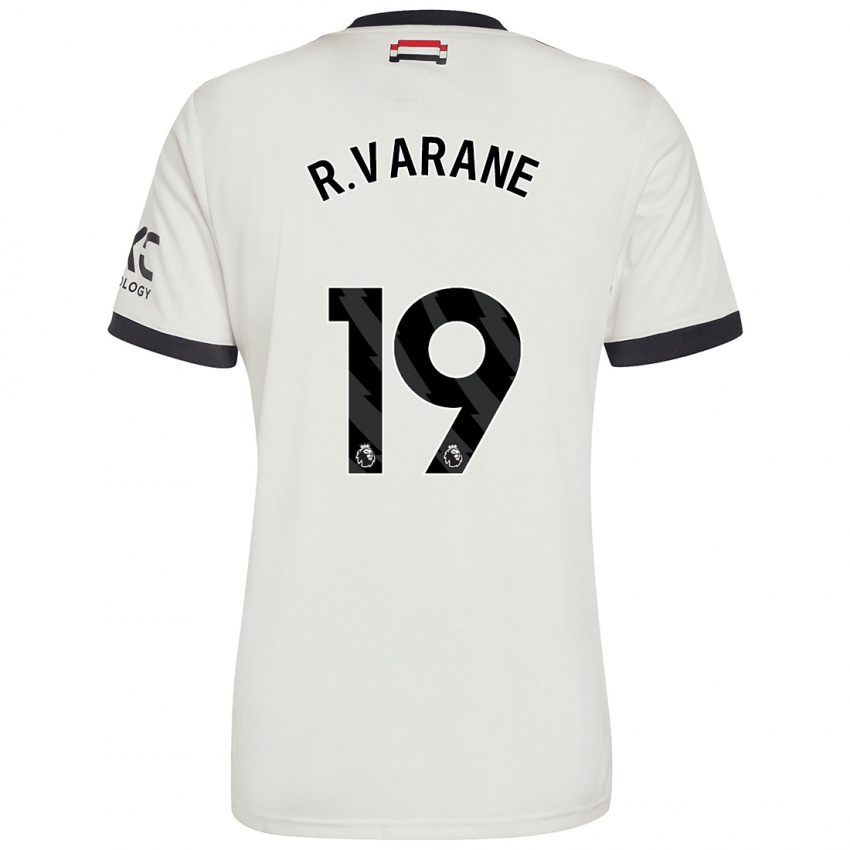 Gyermek Raphael Varane #19 Törtfehér Harmadik Számú Jersey 2024/25 Mez Póló Ing