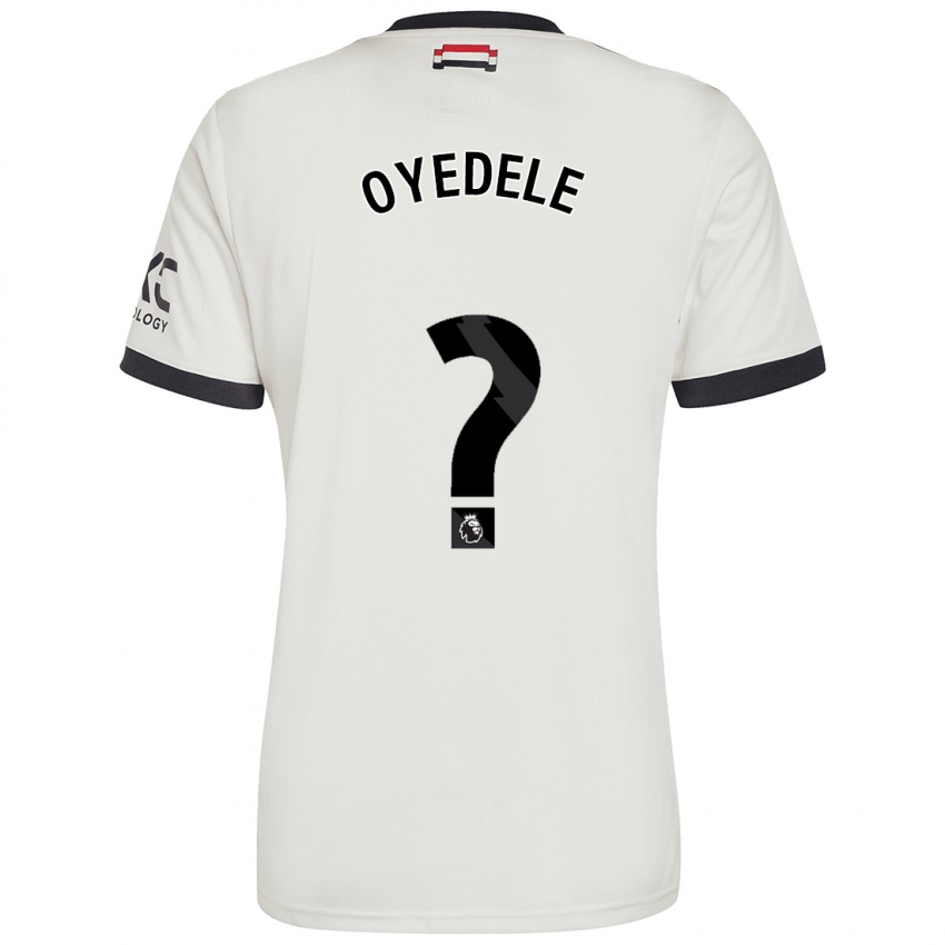 Gyermek Maxi Oyedele #0 Törtfehér Harmadik Számú Jersey 2024/25 Mez Póló Ing