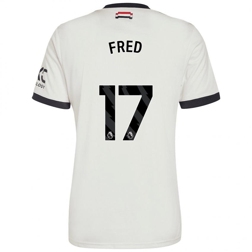 Gyermek Fred #17 Törtfehér Harmadik Számú Jersey 2024/25 Mez Póló Ing