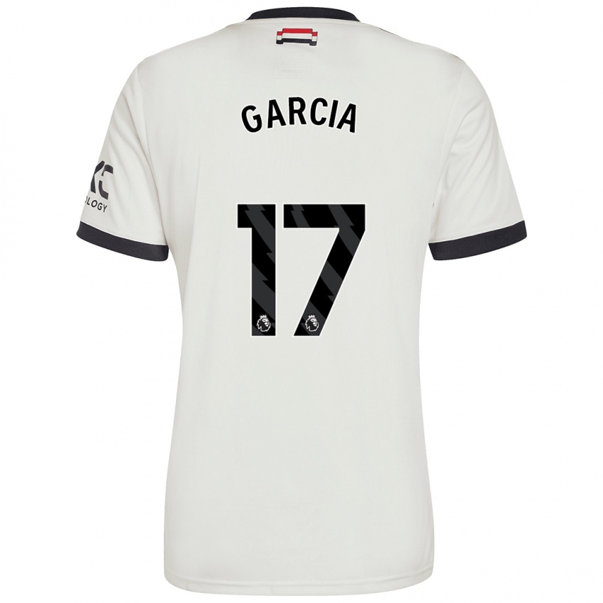 Gyermek Lucia Garcia #17 Törtfehér Harmadik Számú Jersey 2024/25 Mez Póló Ing