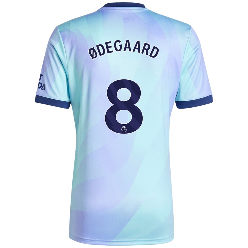 Gyermek Martin Odegaard #8 Aqua Harmadik Számú Jersey 2024/25 Mez Póló Ing