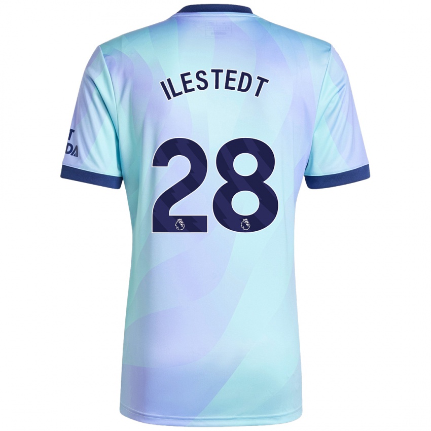 Gyermek Amanda Ilestedt #28 Aqua Harmadik Számú Jersey 2024/25 Mez Póló Ing