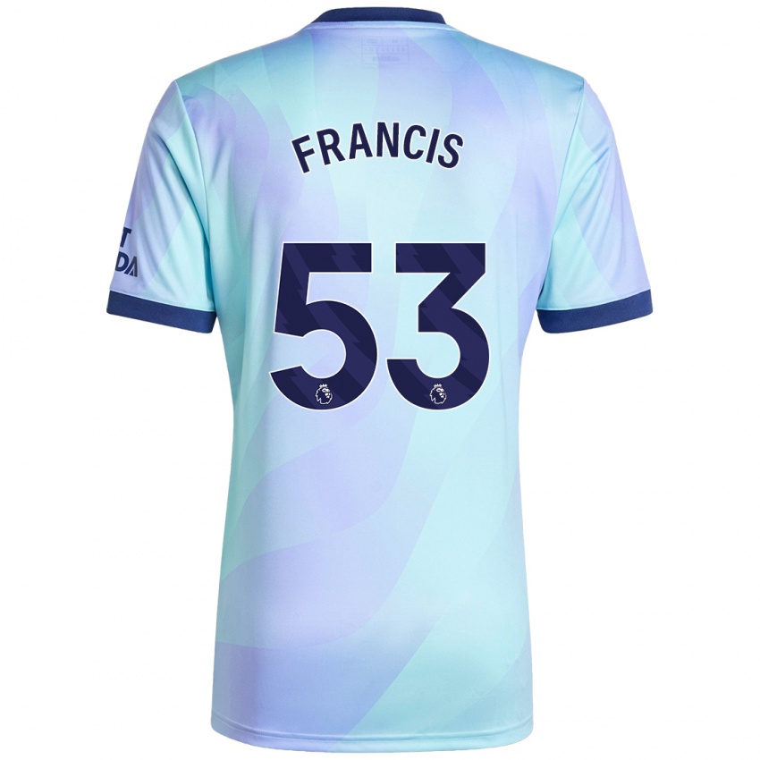 Gyermek Jack Henry Francis #53 Aqua Harmadik Számú Jersey 2024/25 Mez Póló Ing